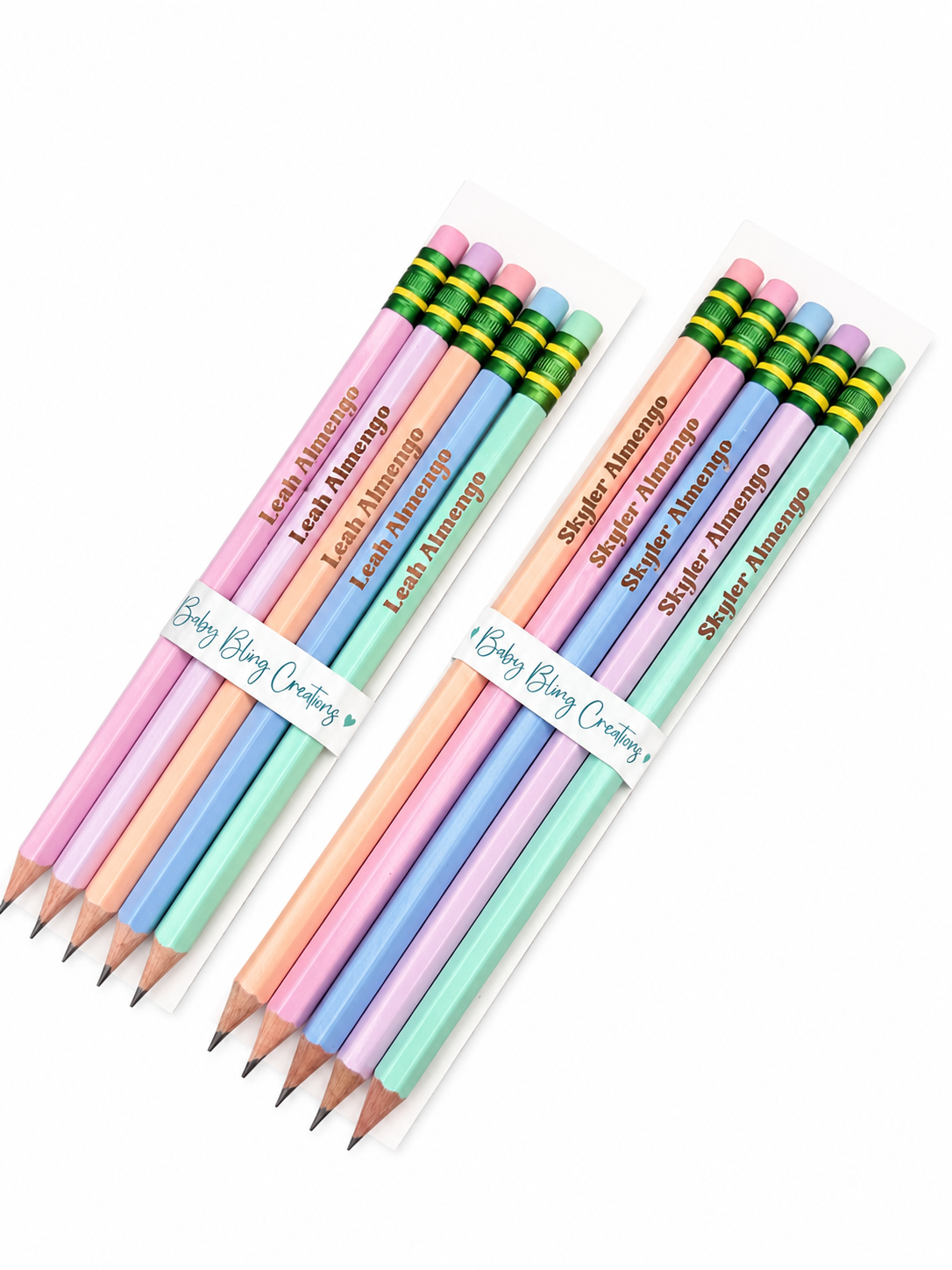 Custom engraved pencils