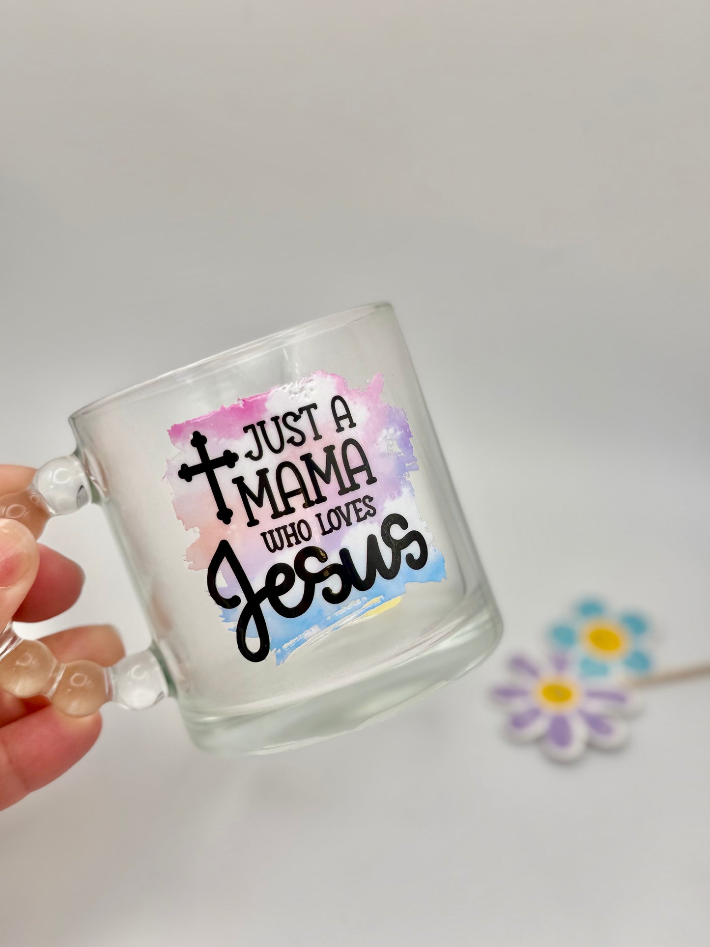 Just a mama who loves Jesus mug