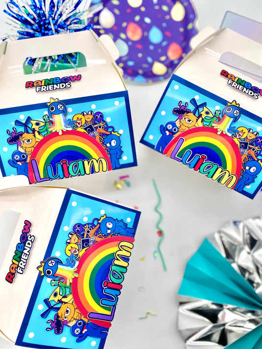 Rainbow friends favor boxes