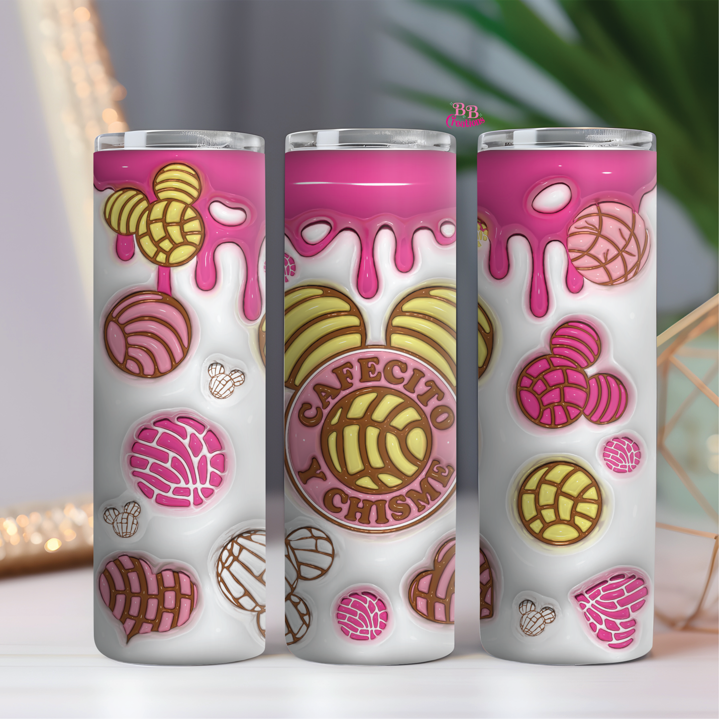 Cafecito y chisme sublimation wrap png tumbler design, Conceits, conchas, pan dulce