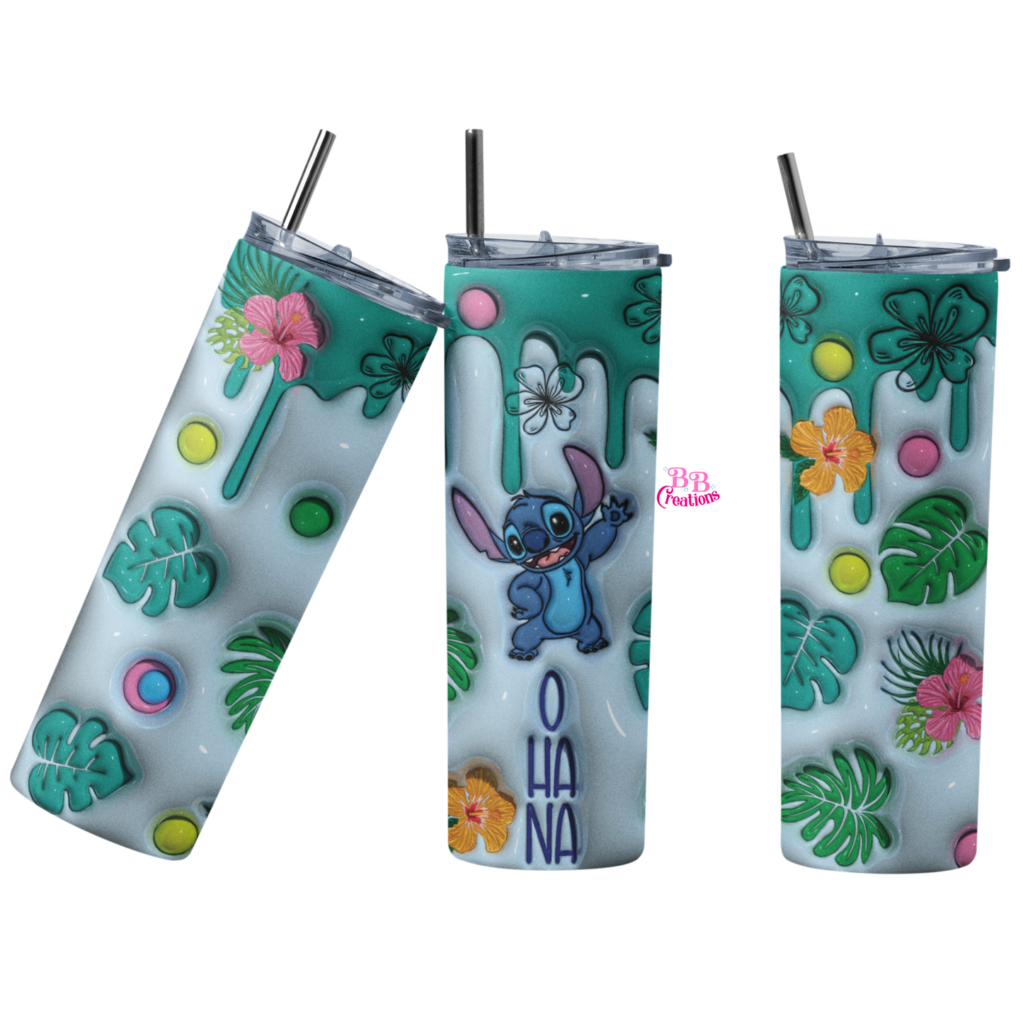 Stitch Tropical Sublimation Wrap PNG