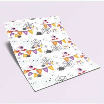 Boo Sublimation Wrap PNG tumbler design , Halloween design, halloween