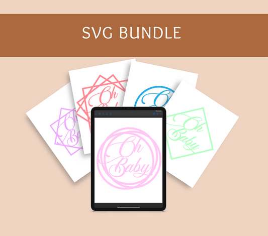 Baby cake topper svg designs