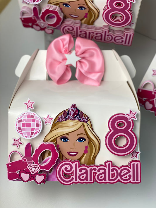 Barbiie Pink Doll, Birthday Boxes Party Decor