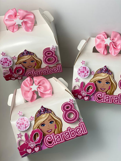 Barbiie Pink Doll, Birthday Boxes Party Decor