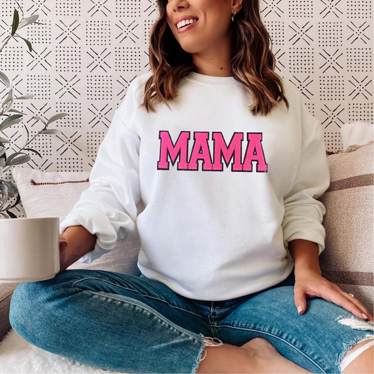 Mama Hot Pink- chenille patch