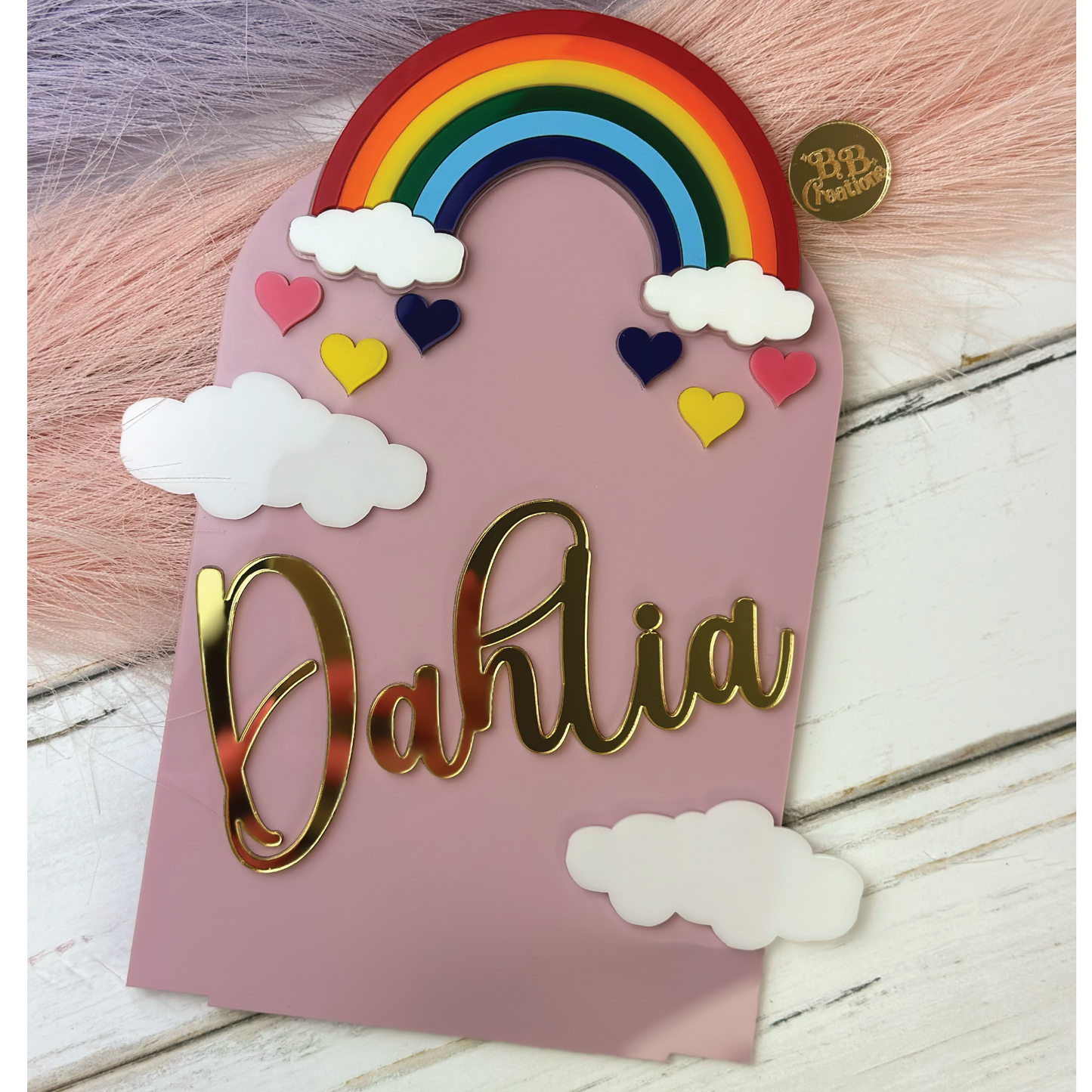 Rainbow sign, nursery decor, nursery sign, rainbow decor, acrylic decor, laser cut, gifts