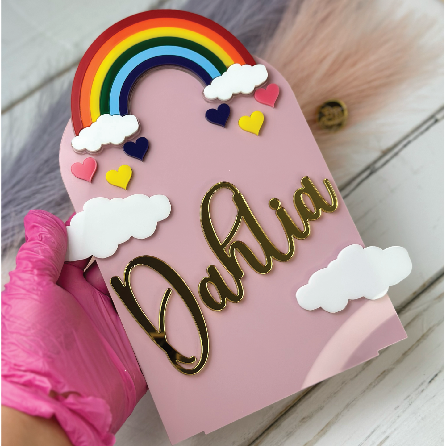 Rainbow sign, nursery decor, nursery sign, rainbow decor, acrylic decor, laser cut, gifts