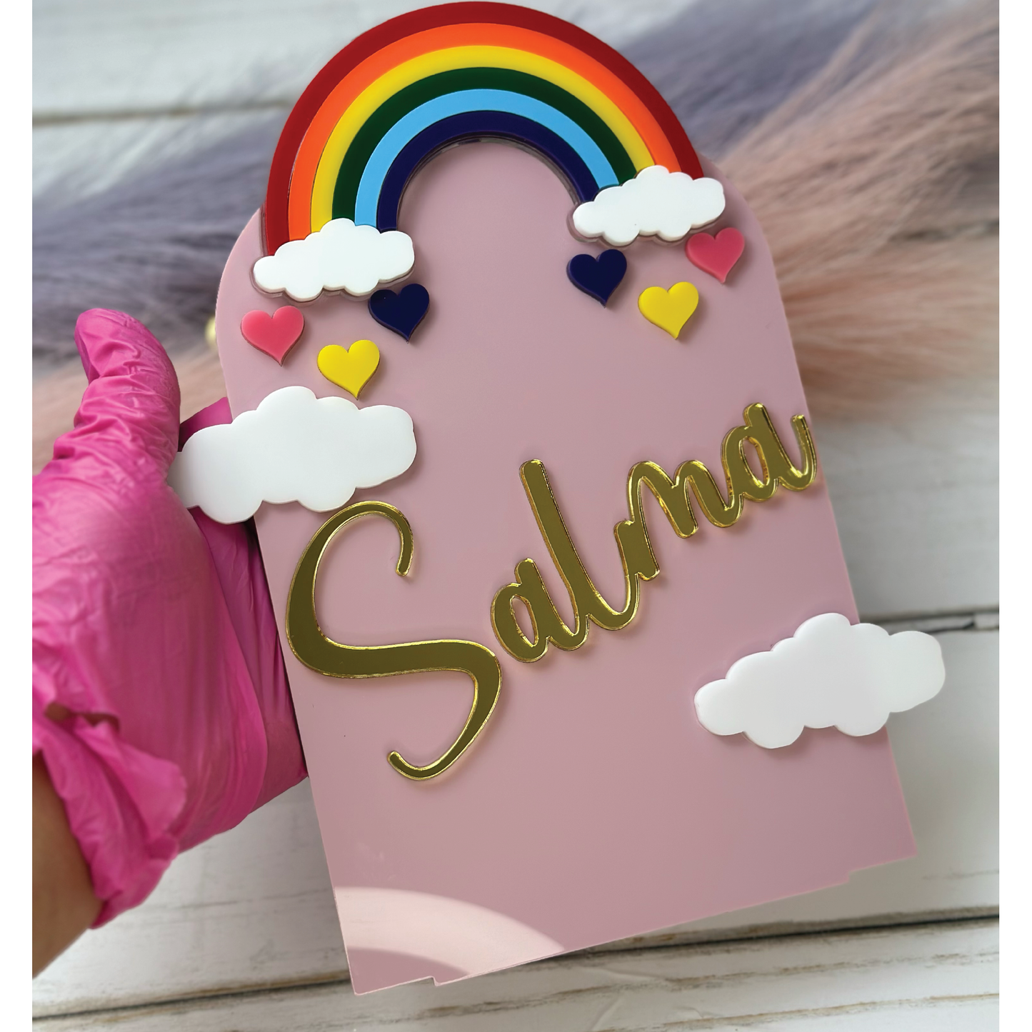 Rainbow sign, nursery decor, nursery sign, rainbow decor, acrylic decor, laser cut, gifts