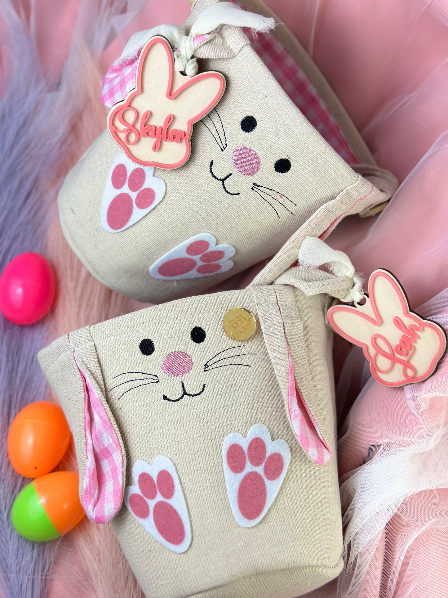 Etiquetas de cesta de Pascua
